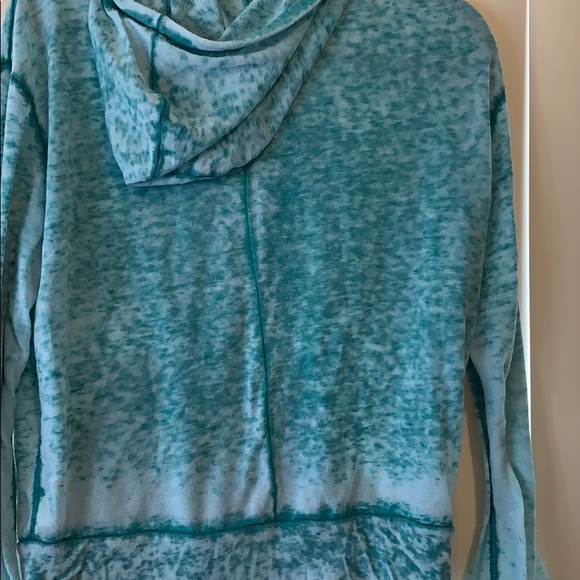 Lightweight heathered teal zip jacket - Picture 2 of 3